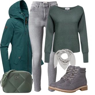 Outfit s Šedá/Tmavě šedá/Světle šedá/Tmavě modrá/Modrá Kozačka Šněrovací Kotníková Bota/Zimní kotníková bota/Nepromokavá Kozačka/Bojová Bota/Klasická Kozačka/Kotníková Bota s Podšívkou Tamaris "Skvělý pro volný čas"