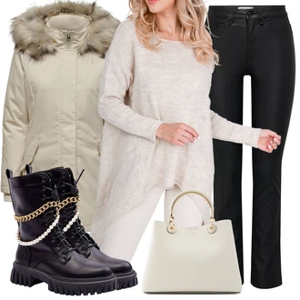 Outfity s kotníkovými botami s Bílá kesi "Ulice styl outfitu"