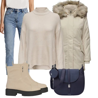 Outfit s Béžová Geox "Stylový vzhled pro volný čas"