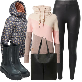 Outfity na zimu s Tmavě modrá/Červená/Modrá/Světle modrá Ragwear, Ragwear "Stylový zimní outfity"