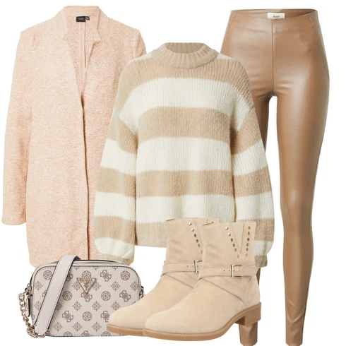 Kombinace Hnědá/Šedá/Khaki/Béžová Neprůhledný Legíny/Formovaná Legína/Kožený legíny/Legíny s Rozparkem/Strečová Kalhoty/Legíny s Vysokým Pasem/Skinny Kalhoty/Jeggings/Tregíny/Legíny Kožený Vzhled/Push up Kalhoty Object