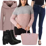 Outfity s pulovry s pleteným vzorem image