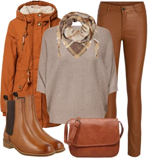 Outfit s Oranžová PodZimní Bunda/Zimní Parka/Zimní Bund/Parka Přechodová Bund Ragwear "Vzhledy pro volný čas"