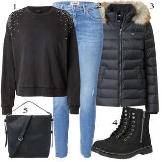 Black Outfits mit ESPRIT "Zimski outfit"