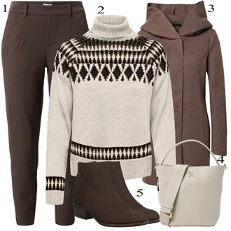Zimske Outfiti mit Črna Hlača velika velikost Object "Zimski outfit"