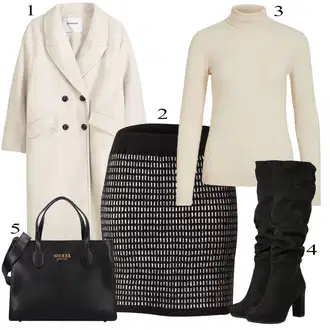 outfit mit Siva/Roza bershka "Zimski outfit"