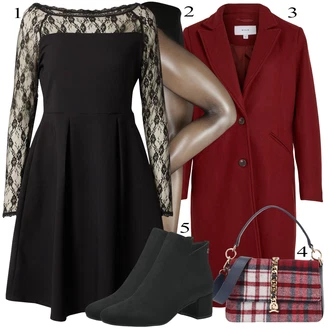 Black Outfits mit Rdeča Vila "Zimski outfit"