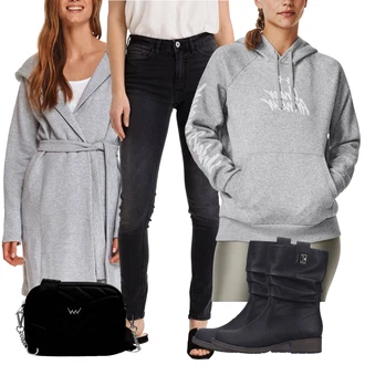 Outfit s Šedá Under Armour "Zimní look"