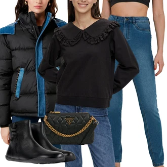 Outfit s Černá Camper "Zimní outfity"