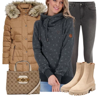 Outfity na zimu s Šedá Alife and Kickin "Zimní outfity"