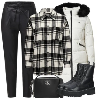 Lesk Outfit s Černá/Bílá/Oranžová/Zelená/Hnědá Kožená Kalhoty/Legíny Kožený Vzhled/Tregíny/Jeggings/Kožený Legíny/Kalhoty z Umělé Kůže/Skinny Kalhoty Only "Zimní outfity"
