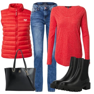 Outfity na zimu s Modrá/Růžová/Světle modrá Džíny s Rozparkem/Džín s Nízkým Pasem/Džíny Regular Fit/Girlfriend Džíny/Slim Fit Džíny/Džíny s Nízkým Sedem/Sportovní boty/Kožená bunda/Kožená Pánská Bund/Kožené Boty/Zimní bunda/Pánské tričko/Rovná Džína LTB "Zimní outfity"