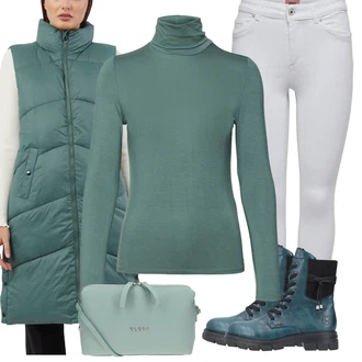 Lak Outfit s Modrá/Světle modrá/Zelená/Tyrkysový Kozačka Motorkářská bota/Bojová Bota/Šněrovací Kotníková Bota/Motorkářská Bota/Trekingová Bota/Nepromokavá Kozačka Rieker "Zimní outfity"Look: Vodnář, Grunge, Lak, Lev, Metal, Unisex, Pracovní oděvy