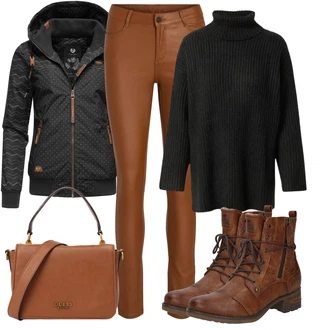 Outfity na zimu s Černá/Tmavě šedá/Šedá Bunda s Bočním Zipem/Hybridní bunda/Outdoorové Bundy/Podzimní bunda/Bunda z umělých vláken/Trekingová bunda/Ripstop bunda/Bunda 2v1/Funkční Bunda/Bunda s Kapucí Ragwear "Zimní outfity"