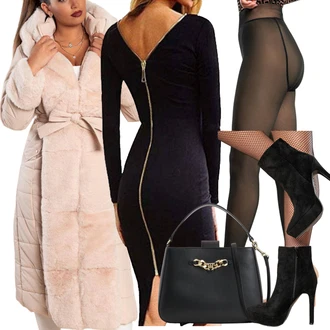 Z zadrgo spredaj outfit mit Roza/Bež/Modra Škorenj Poletni gležnjar/Klasični gležnjar "Zimski outfit"