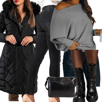 Z zadrgo spredaj outfit mit Bež Škorenj Klasični gležnjar/Poletni gležnjar "Zimski outfit"