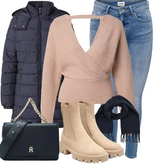 ľahký Outfit sa Bež/Kaki/Smeđa Chelsea Gležnjača/Kožna Jakna/ljetna gležnjača Only "Trendi zimski outfit"