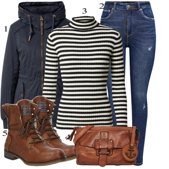 Denim outfits mit Temno modra/Modra Kavbojke z Razporkom/Usnjena Jakna/Usnjene Čevlje/Zimska jakna/Kavbojke na Poteg/Push up Kavbojke/Kavbojke Visokega Pasu/Kavbojke z Luknjo/Usnjene jakne/Ženske 7/8 Kavbojke/Gležnarji Only "Zimski outfit"