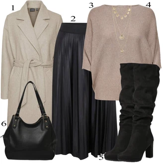 Outfits with black skirt "Zimski outfit"