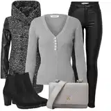 Zimní Kabáty s vodopádovým výstřihem Outfity image