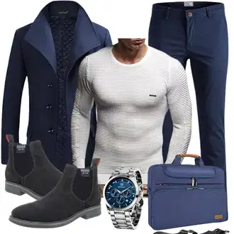 Büro Outfits Moderne mit Grau Unkategorisiert Leif Nelson "Buro Outfit"Look: Moderne, Empire, Elegant, Dad, Classic, Chill, Coole, Business, Stil, Feine, Casual