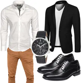 Büro Outfits Moderne mit Schwarz/Weiß Unkategorisiert COOFANDY, Schwarz Unkategorisiert Bruno Marc "Buro Outfit"Look: Büro, Sportlich, Moderne, Empire, Casual, Schick, Schön, Elegant, Classic, Business, Stil, Goa, GoGo