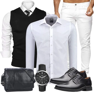 Outfit mit Pullunder iClosam "Business Outfit"