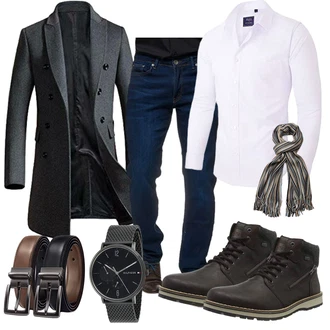 Casual Outfits Elegant mit Rosa/Fliederfarben siliteelon, Schwarz BULLIANT "Casual Business Outfit"Look: Boyfriend, Coole, Elegant, Moderne, Chill, Büro, Business, Schön, Stil, Empire