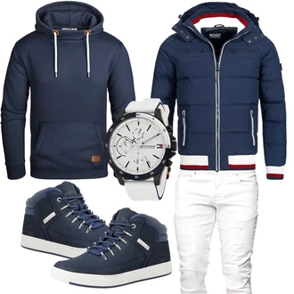 Jeans Outfits mit Grau Tommy Hilfiger "Cool Outfit"