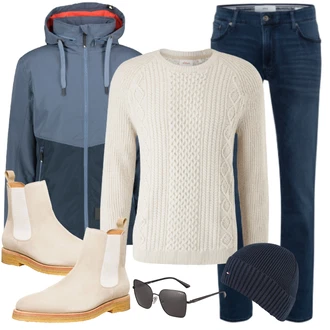 Stiefel Outfits mit Weiß Jeans Brax "Cool Outfit"