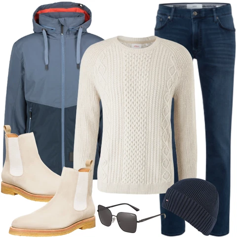 Rosa/Beige/Blau Stiefel henry stevens kombinieren