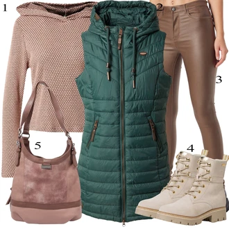 Zimske Outfiti mit Rjava Tom Tailor "Zimski outfit"