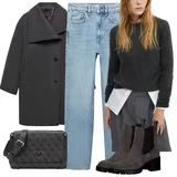 Crni Zimski Kaputi od Vune Outfiti image