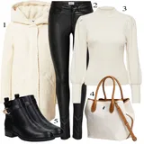 Leather pants outfits Bela za dame image