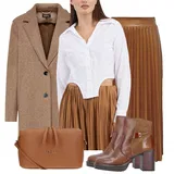 Outfity s dlouhými plisovanými sukněmi image