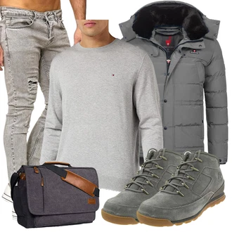 Basic Outfit mit Grau Unkategorisiert Timberland "Freizeit Outfit"