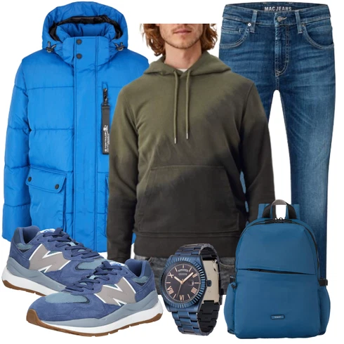 Türkis Accessoire Rucksack kombinieren