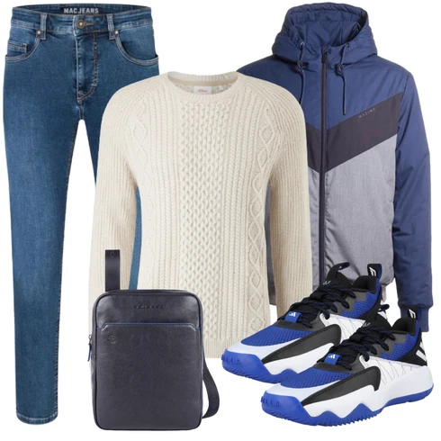 Blau/Türkis Jeans MAC kombinieren
