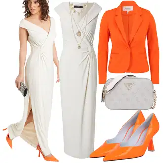 Outfity na festival Boho s Zlatý/Béžová Náhrdelník/Jemný Řetízek/Sada šperků/Bohatě zdobený náhrdelník/Statement náhrdelník Pilgrim "Módní vzhled na rande"Look: Boho, Extravagantní, Elegantní, Empire, Retro, 80tá léta