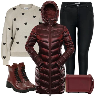 Outfit s Černá Camper "Módní zimní Outfit"