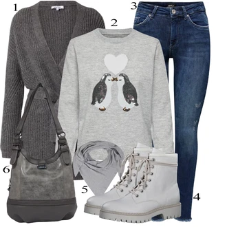 Zimske Outfiti mit Siva Tom Tailor "Zimski outfit"