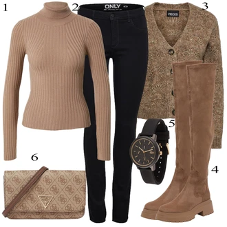 outfit mit Črna Pametna ura/Darilni komplet ur/Zapestna ura Lacoste "Zimski outfit"