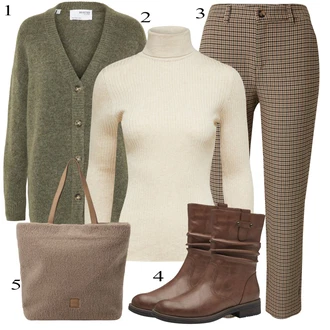 Booties outfits mit Rdeča Tamaris "Zimski outfit"
