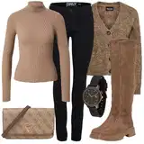Rockové Kozačky nad Kolena Outfity image