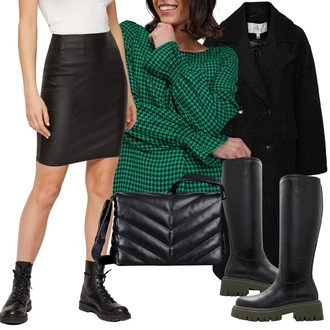 Oblečení se sukní Zima s Šedá Y.A.S "Outfity na zimu"