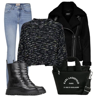 Flared Outfit s Šedá VERO MODA "Outfity na zimu"