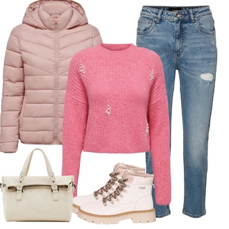 Outfity z džínu Pyžamové Léto s Světle modrá/Modrá VERO MODA "Outfity na zimu"