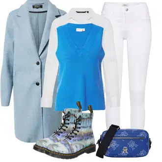 Outfity na zimu s Bílá/Hnědá/Černá Džín s Širokou Nohavicí/Dámské Džíny s Délkou 7/8/Zvonové Džíny/Zkrácené Džíny/Formální Košile/Džíny Culottes/Plisované Džíny Only "Outfity na zimu"
