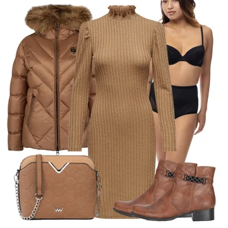 Outfit s Černá/Růžová Body s Kosticí/Tělo bez kostic/Sada Kalhotek s Drátěnou Podprsenkou Dorina "Outfity na zimu"