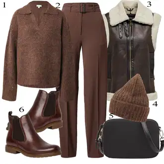 Bucket hat outfits mit Črna Only "Zimski outfit"